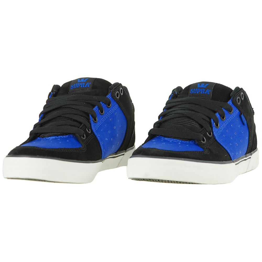 Baskets Basses Supra EE Vega Bleu Noir Royal/Black Femme | HCW-71410189